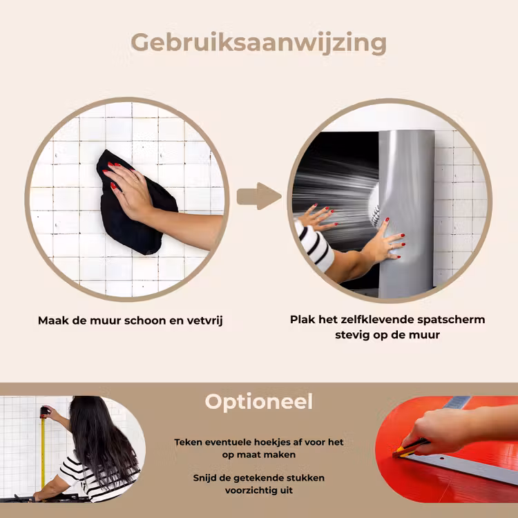 Spatscherm keuken - Honkbal - Wit - Vliegt — 8