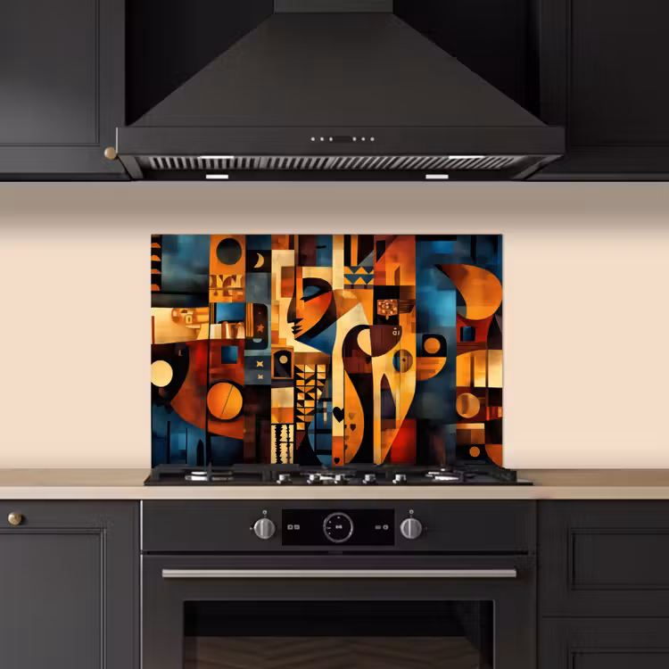 Spatscherm keuken - Figuren - Abstract - Symbolen — 2