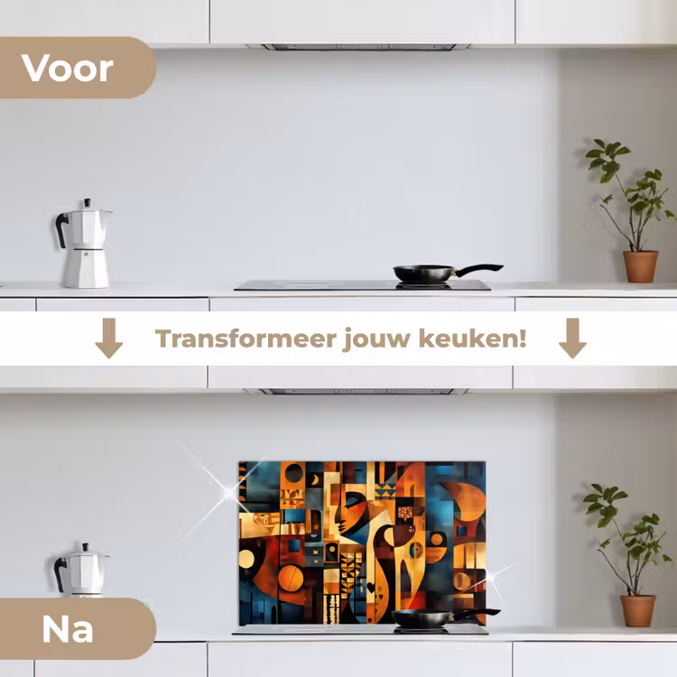 Spatscherm keuken - Figuren - Abstract - Symbolen — 3