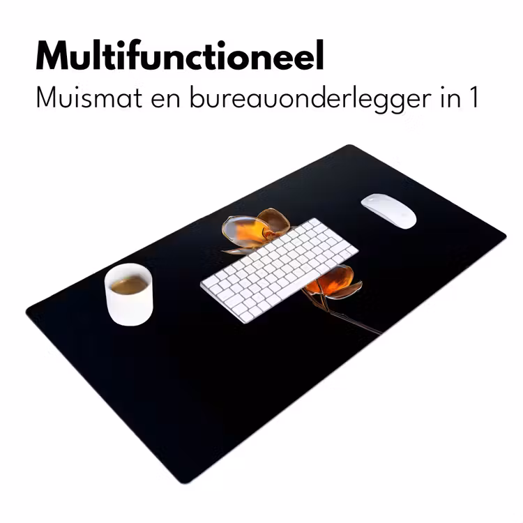 Bureau onderlegger - Bloem - Orchidee - Oranje — 6
