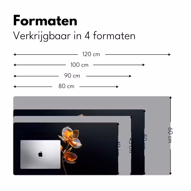 Bureau onderlegger - Bloem - Orchidee - Oranje — 7