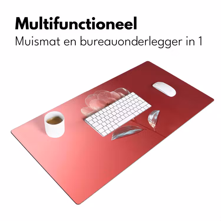 Bureau onderlegger - Sierlijk - Bloem - Roze - Glazen — 6