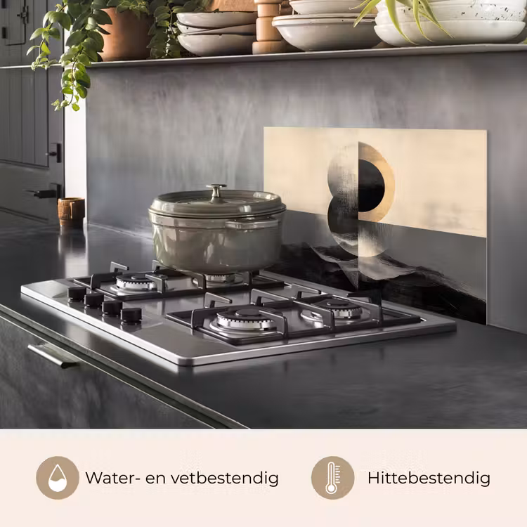 Spatscherm keuken - Cirkels - Schaduw - Abstract — 7