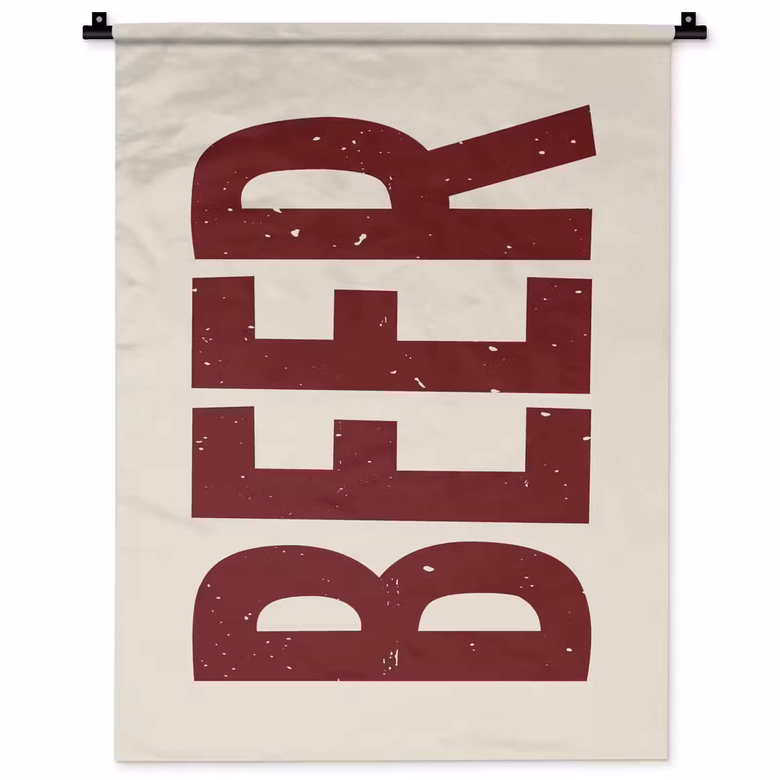 Wandkleed - Japandi - Beer - Red - Retro — 1