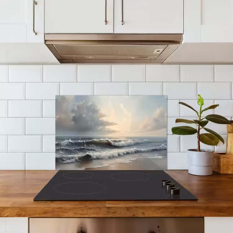 Spatscherm keuken - Strand - Zee - Zonsondergang — 6