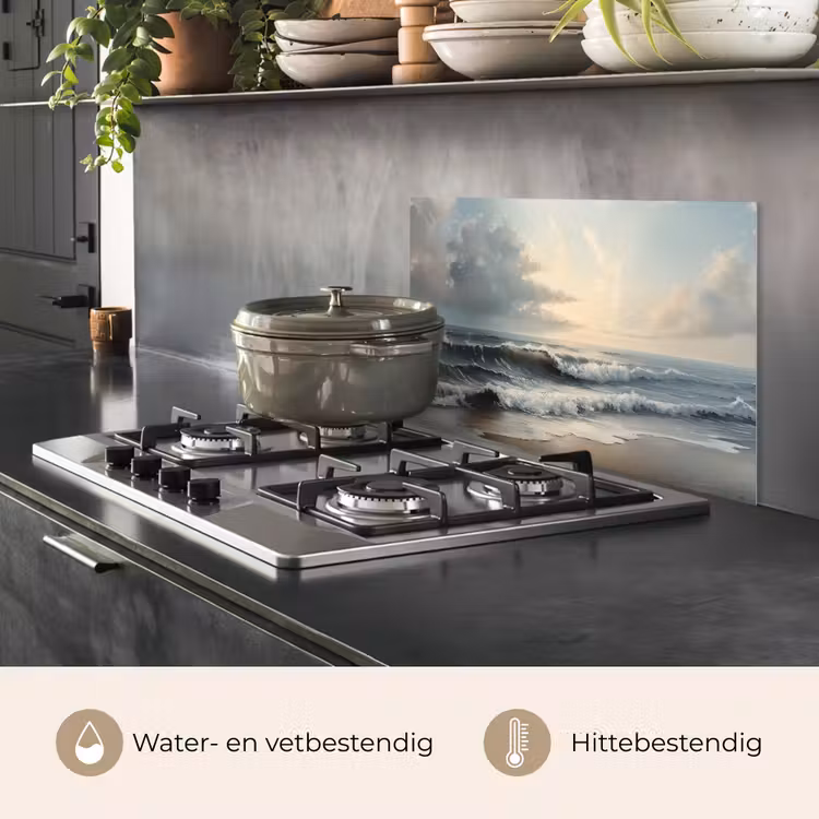 Spatscherm keuken - Strand - Zee - Zonsondergang — 7