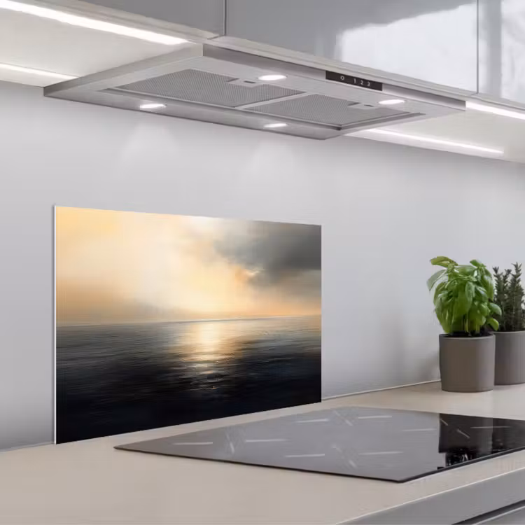 Spatscherm keuken - Zon - Horizon - Zee — 5