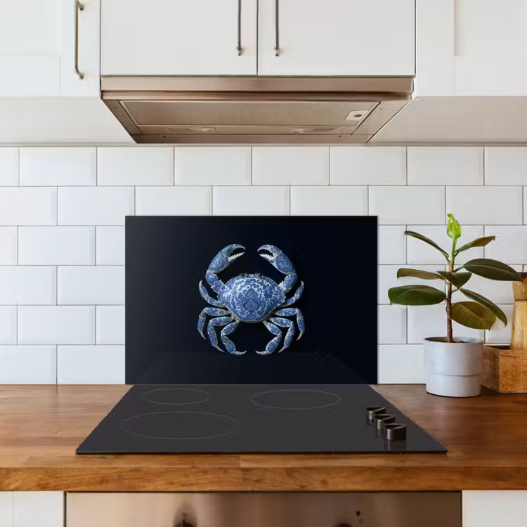 Spatscherm keuken - Krab - Delfts blauw - Dieren — 6