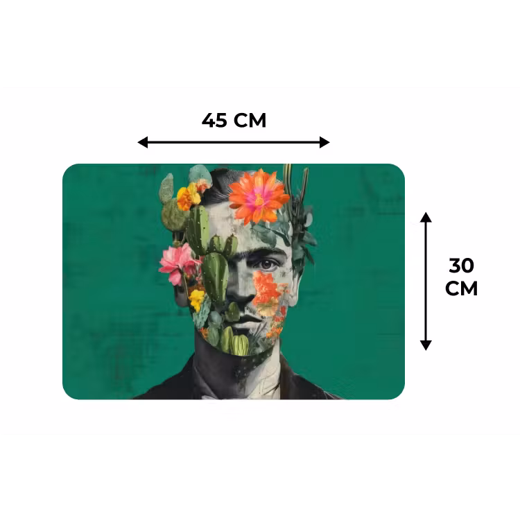 Placemat - 6 stuks - Man - Planten - Groen — 3
