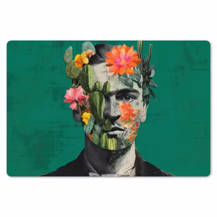 Placemat - 6 stuks - Man - Planten - Groen — 7