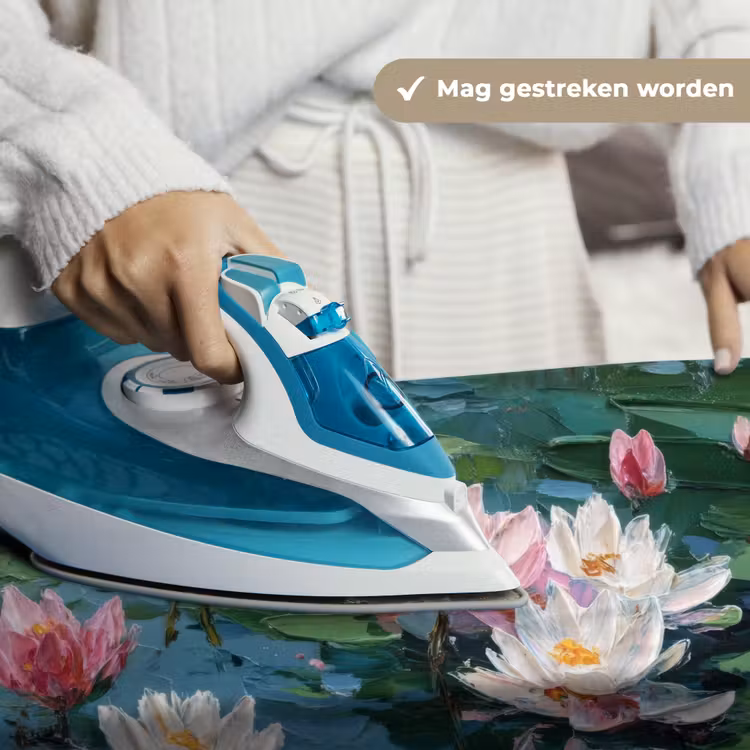 Wandkleed - Waterlelies - Bloemen - Roze - Water — 6
