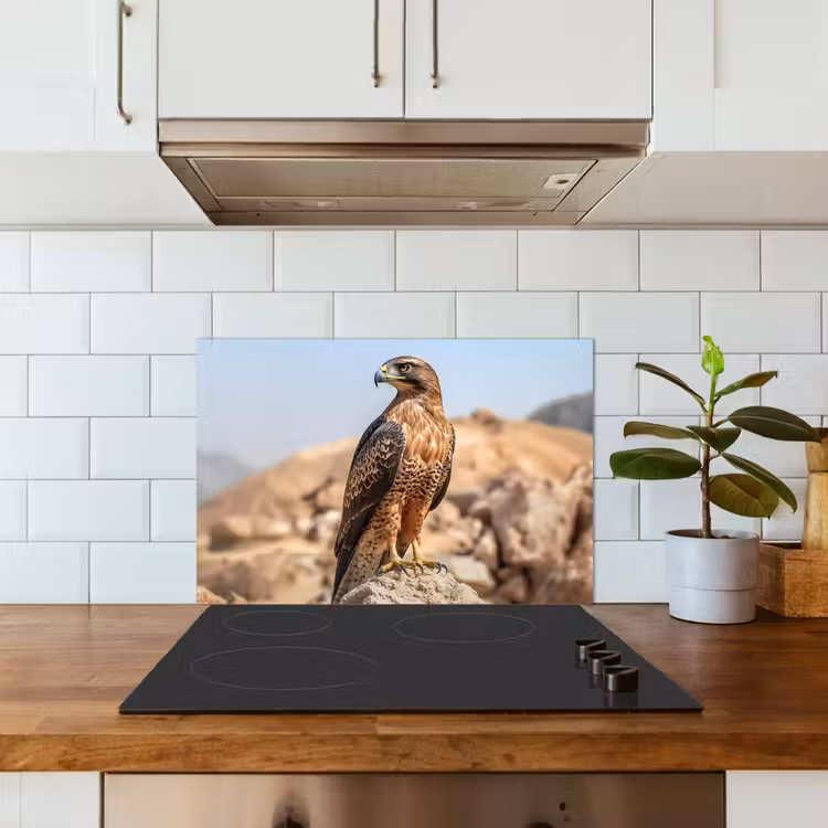 Spatscherm keuken - Valk - Vogel - Rots - Macht — 6