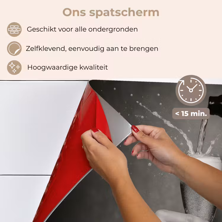 Spatscherm keuken - Champagnefles - Glas - Minimalistisch - Spetters — 4