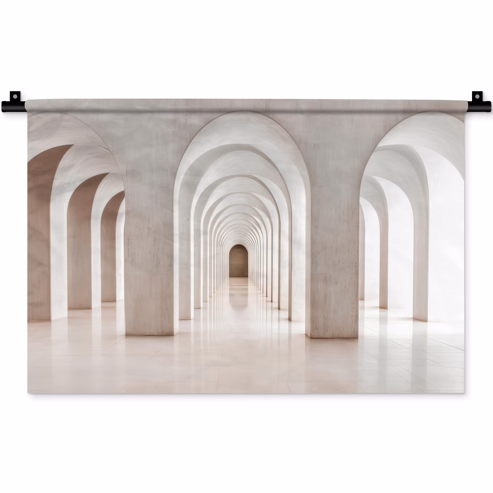 Wandkleed - Witte Bogen Gang — 1