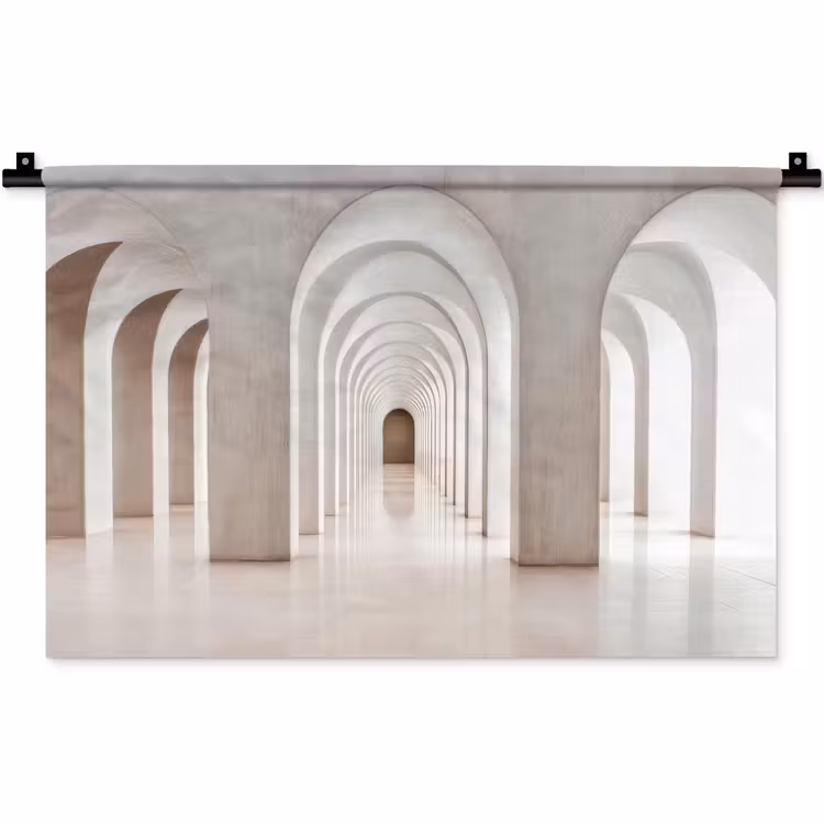 Wandkleed - Witte Bogen Gang — 1