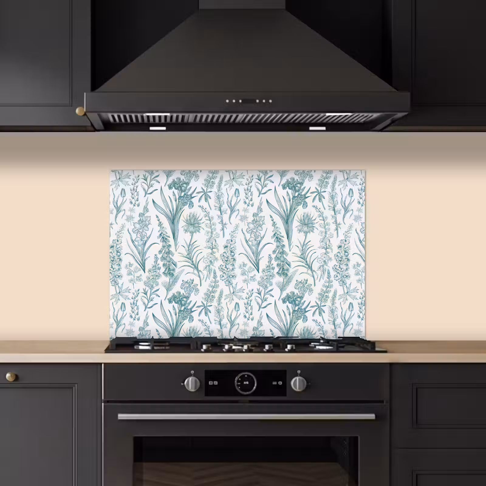 Spatscherm keuken - Lovely - Garden - Emerald — 1