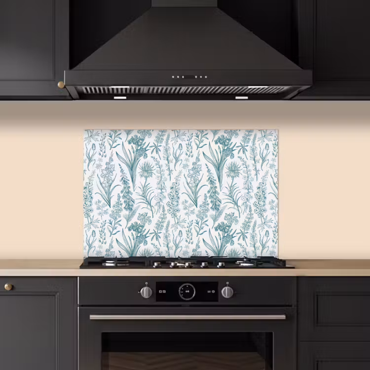 Spatscherm keuken - Lovely - Garden - Emerald — 1