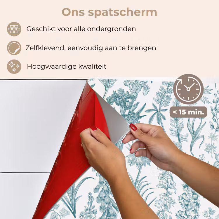 Spatscherm keuken - Lovely - Garden - Emerald — 3