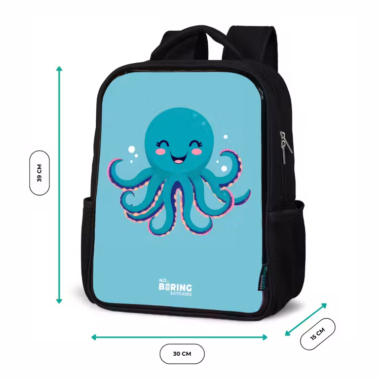 Kinder rugzak - Octopus - Water - Blauw — 5