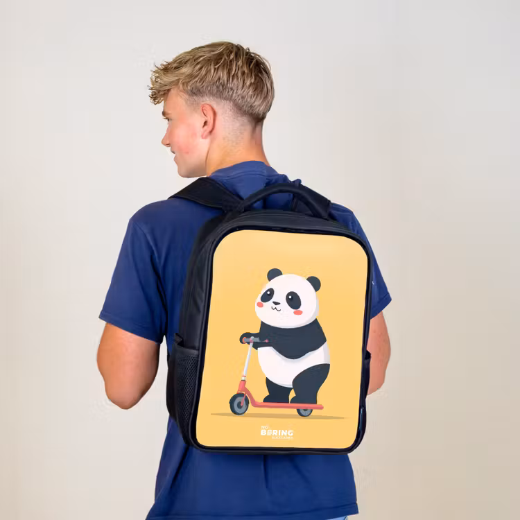 Kinder rugzak - Panda - Step - Geel — 6