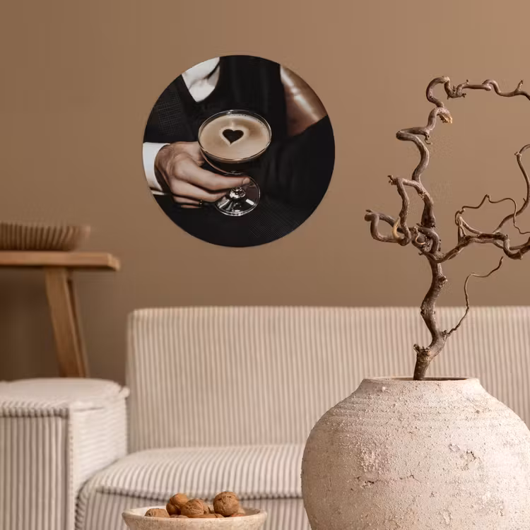 Behangcirkel - Hartje - Cocktail - Espresso Martini - Hand — 2