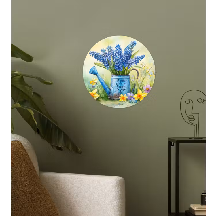 Behangcirkel - Lavendelbloemen - Quote - Gieter — 3