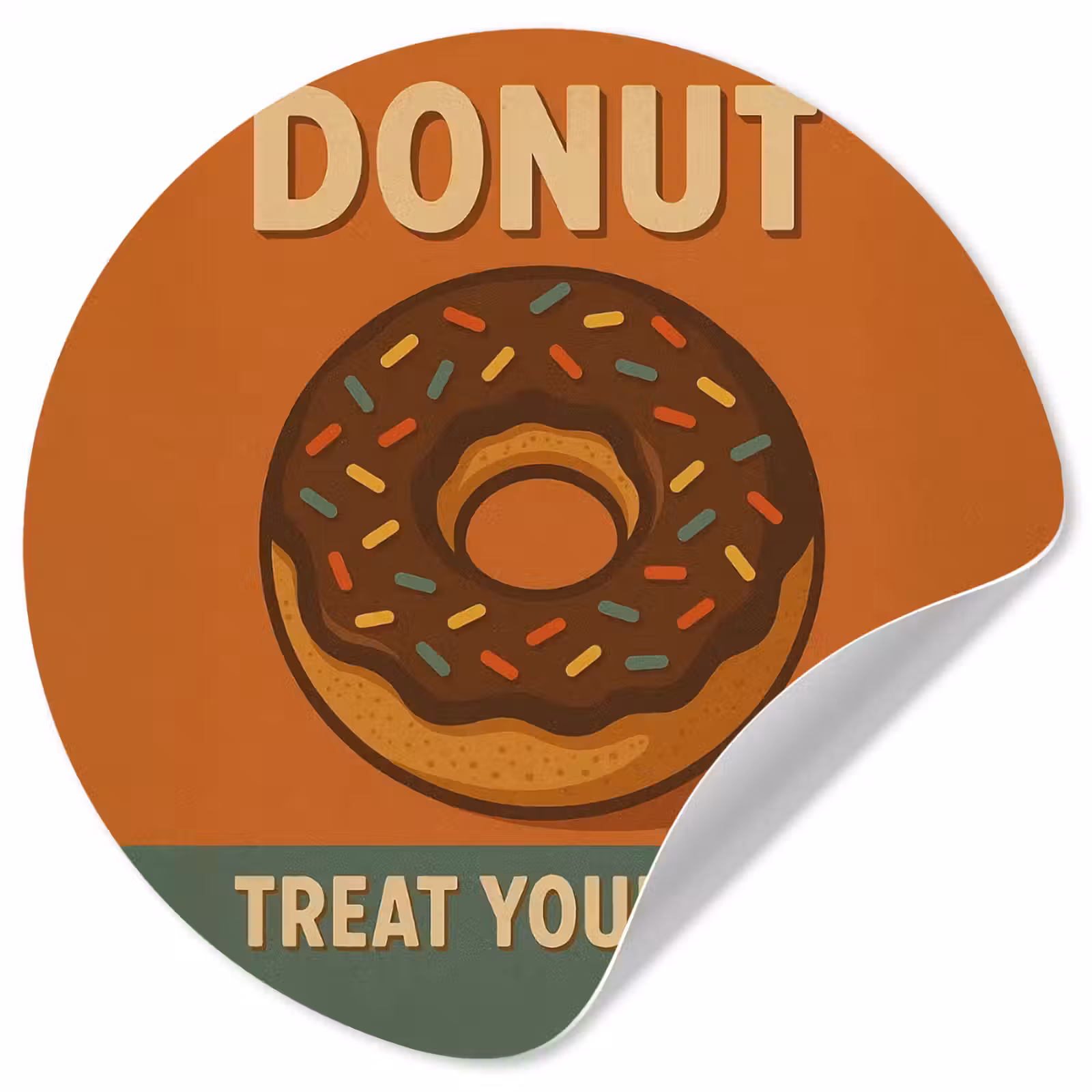 Behangcirkel - Donut - Spikkels - Kleurrijk - Quote — 1