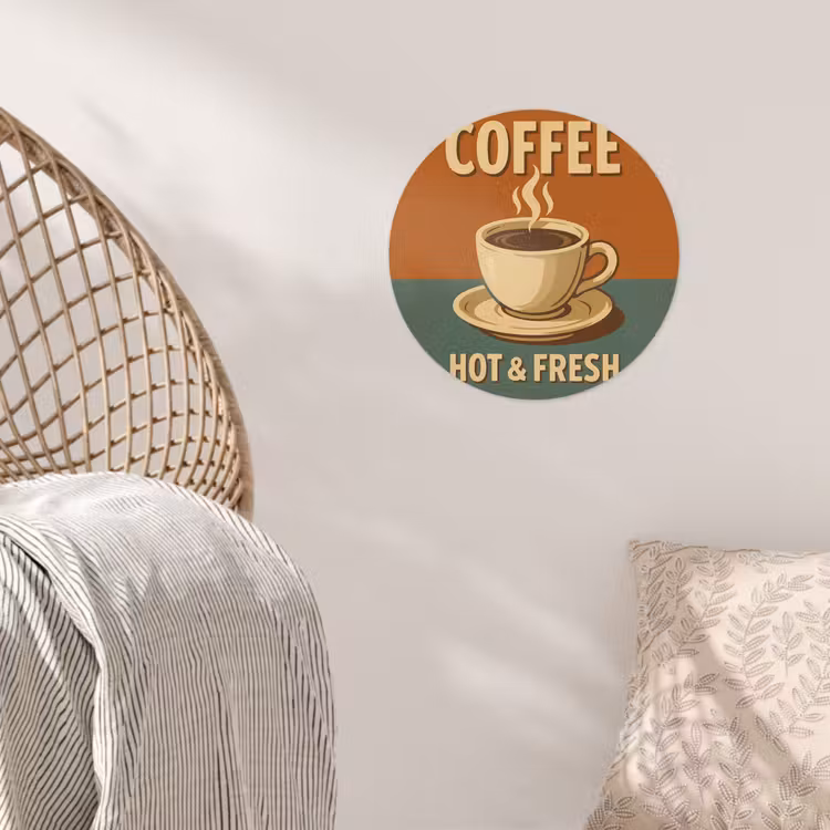 Behangcirkel - Koffie - Kop - Vintage - Quote — 5