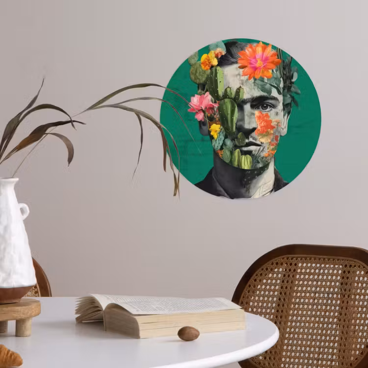 Behangcirkel - Man - Planten - Groen — 4