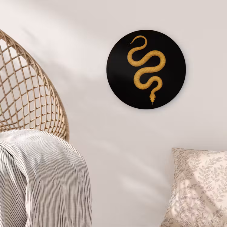 Muurcirkel - Slang - Minimalistisch - Goud — 5