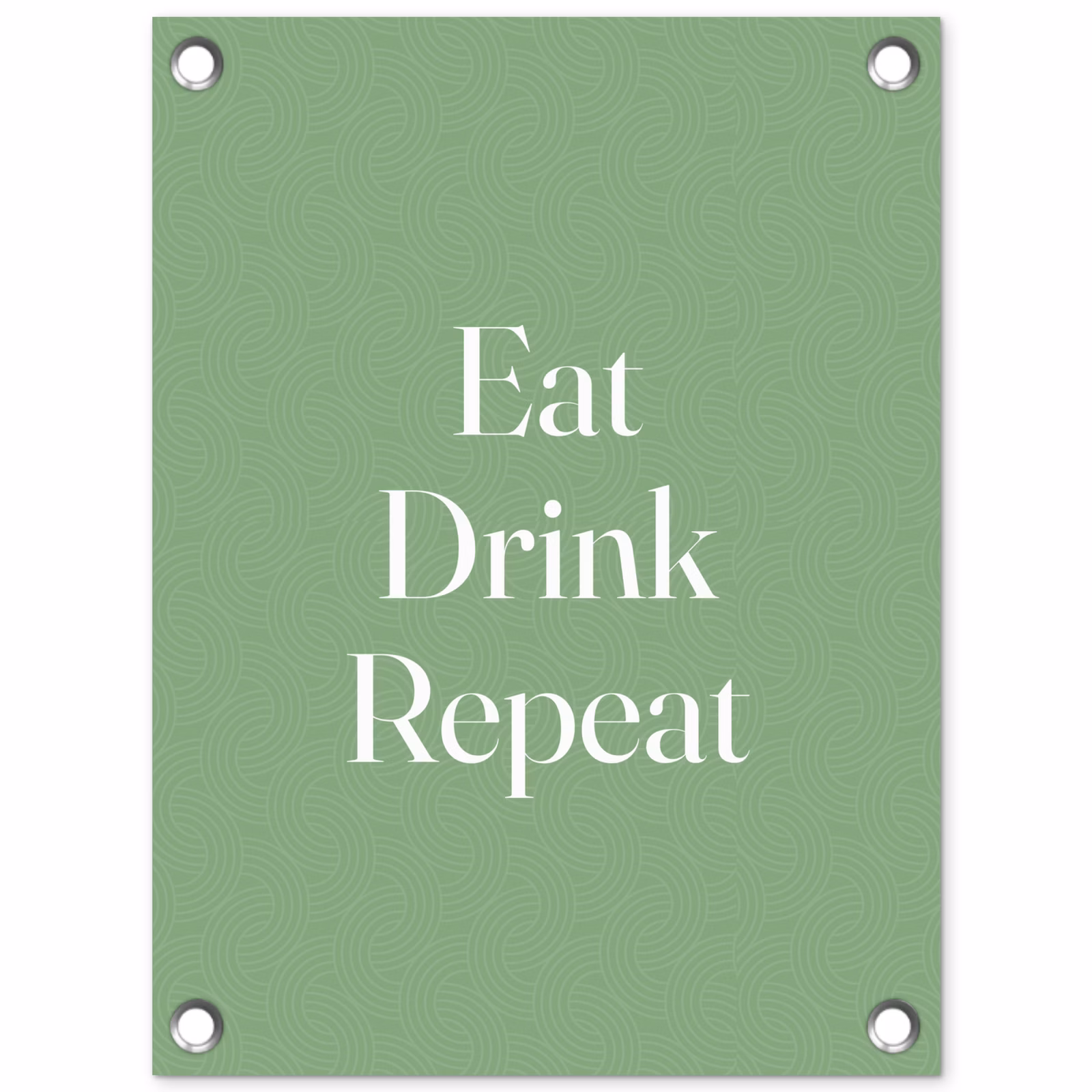 Tuinposter - Eat Drink Repeat — 1