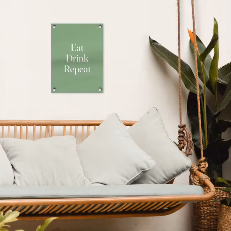 Tuinposter - Eat Drink Repeat — 5