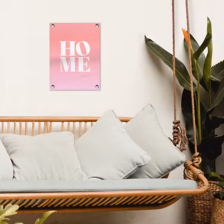 Tuinposter - Home - Letters - Groot - Roze — 5