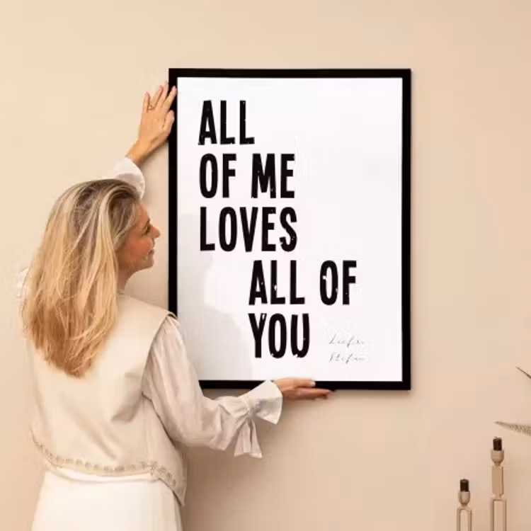 Foto in lijst - All of me loves all of you — 2