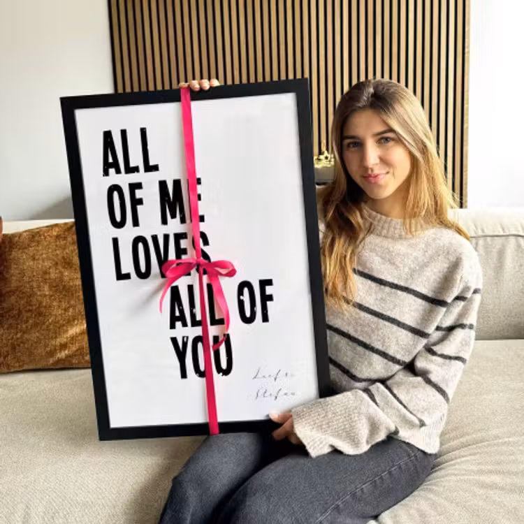 Foto in lijst - All of me loves all of you — 4