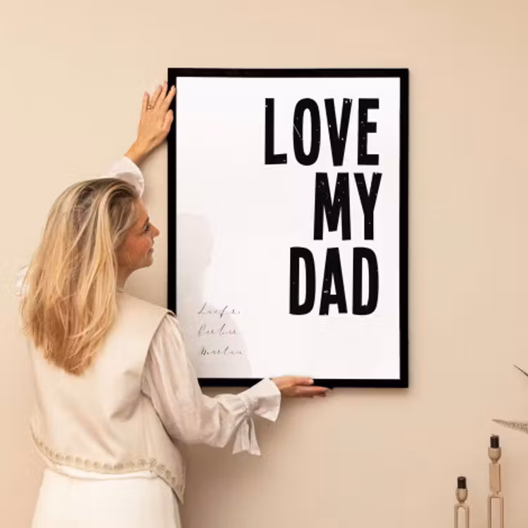 Foto in lijst – Love my dad — 2
