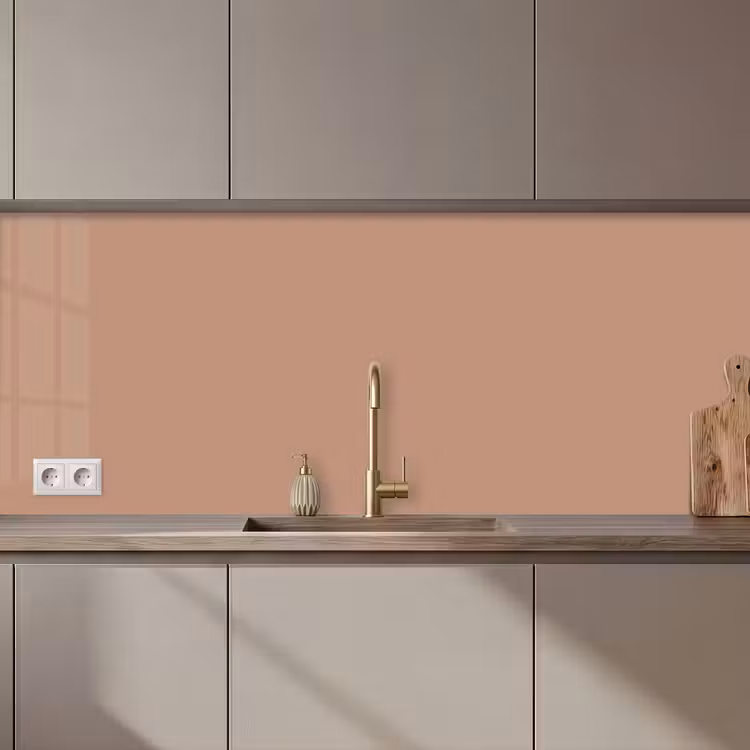 Keuken achterwand - Beige - Kleur - Roze — 1