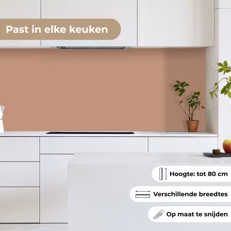 Keuken achterwand - Beige - Kleur - Roze — 4