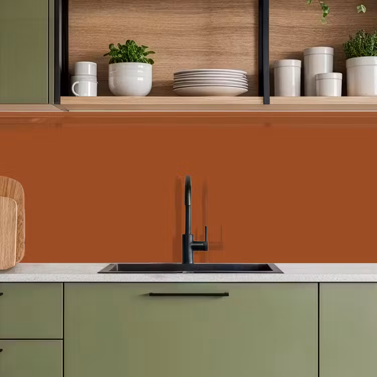 Keuken achterwand - Terracotta - Bruin - Palet - Effen - Kleuren - Kleur — 5