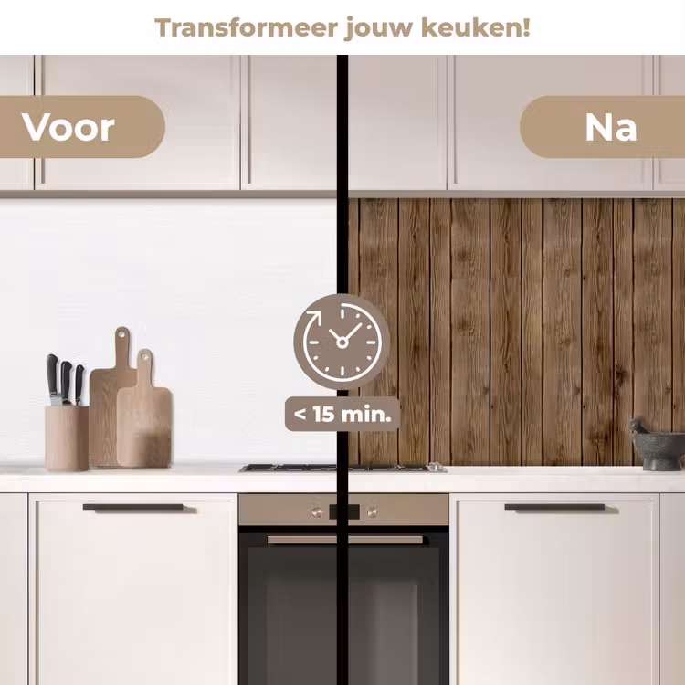 Keuken achterwand - Hout - Natuur - Patronen — 2