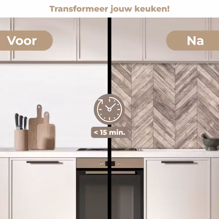 Keuken achterwand - Plank - Patronen - Brocante — 2