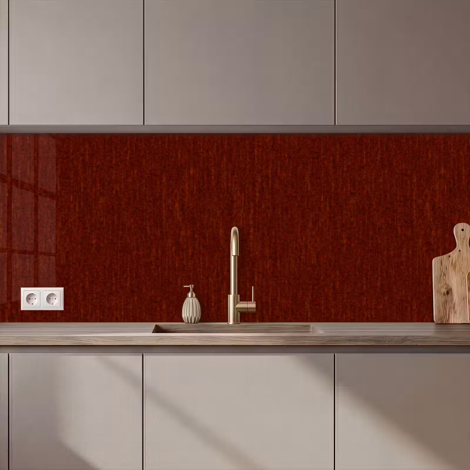 Keuken achterwand - Rood - Roest - Textuur — 1