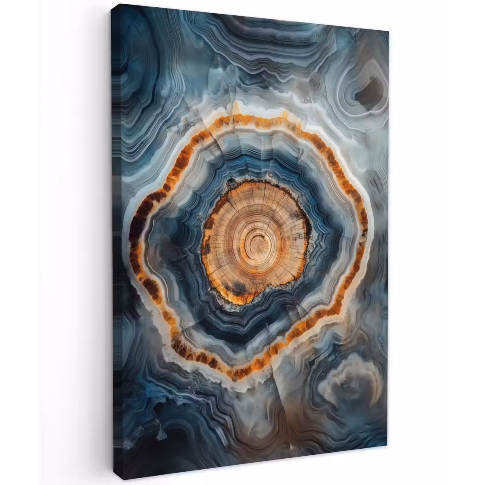 Buiten canvas - Cirkel - Ringen - Steen - Tinten — 1