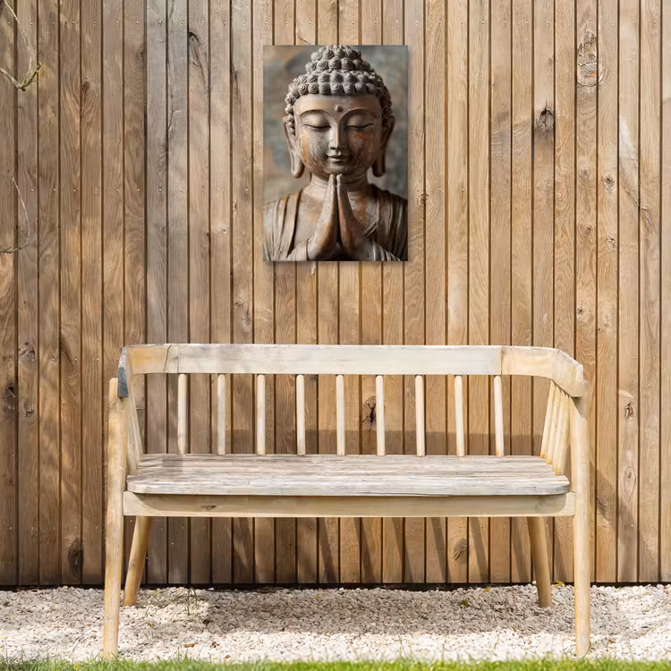 Buiten canvas - Boedha - Beeld - Bruin - Rust — 3
