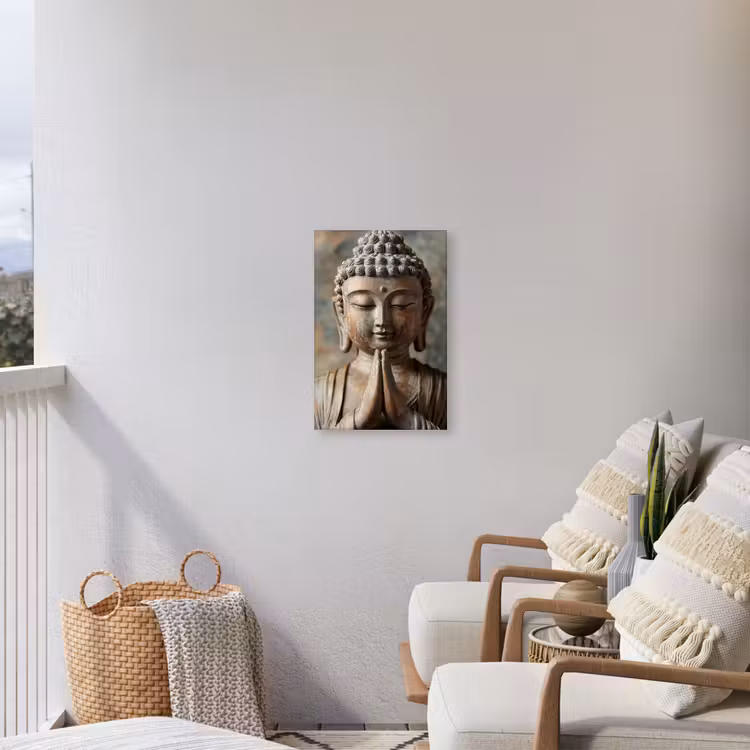 Buiten canvas - Boedha - Beeld - Bruin - Rust — 4