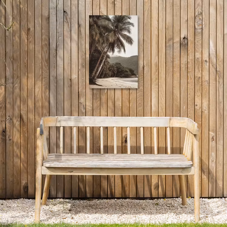 Buiten canvas - Eiland - Palmboom - Zee — 3