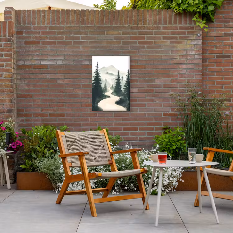 Buiten canvas - Pad - Bomen - Bos - Illustratie — 2