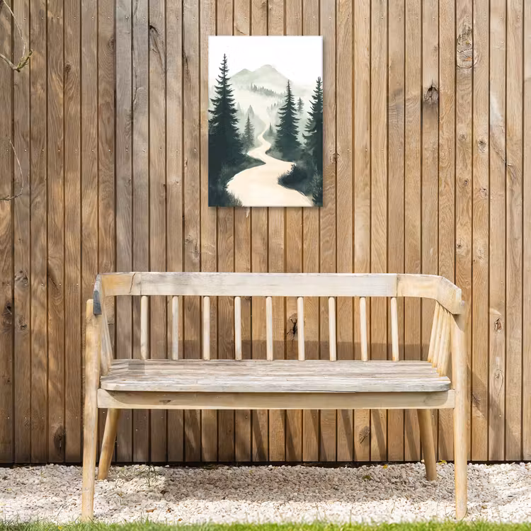 Buiten canvas - Pad - Bomen - Bos - Illustratie — 3