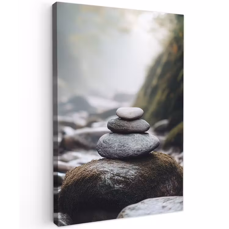 Buiten canvas - Stenen - Stapel - Natuur — 1
