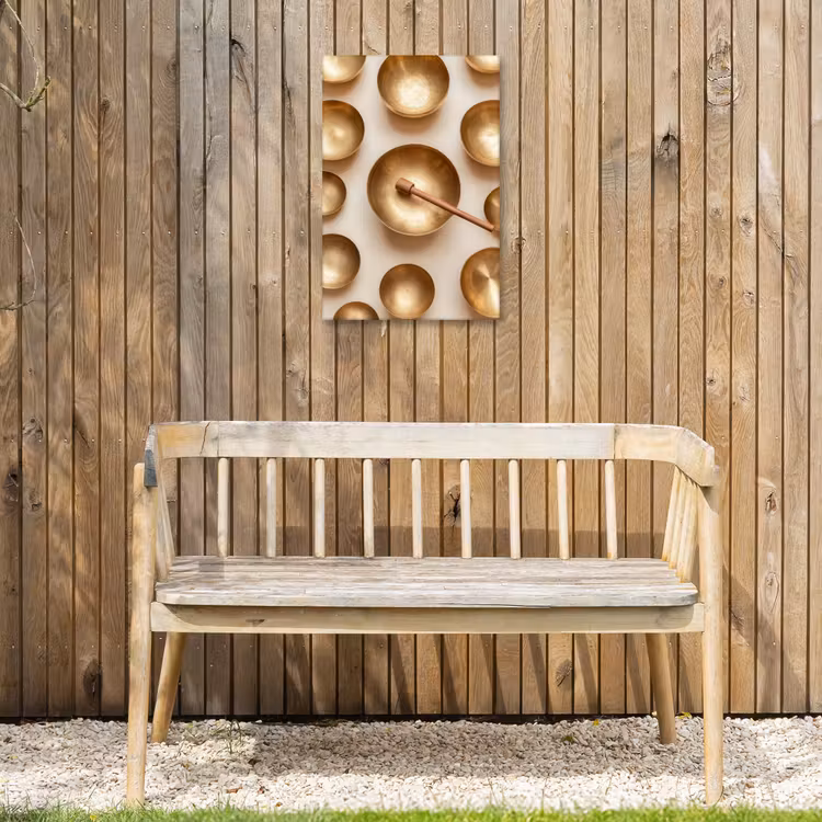 Buiten canvas - Symmetrisch - Goud - Brons - Balans — 3